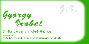 gyorgy vrobel business card